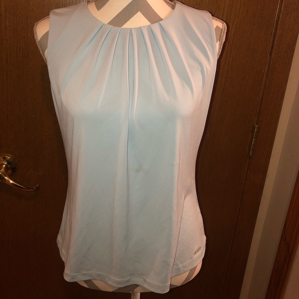 CALVIN KLEIN PLEATED BLOUSE